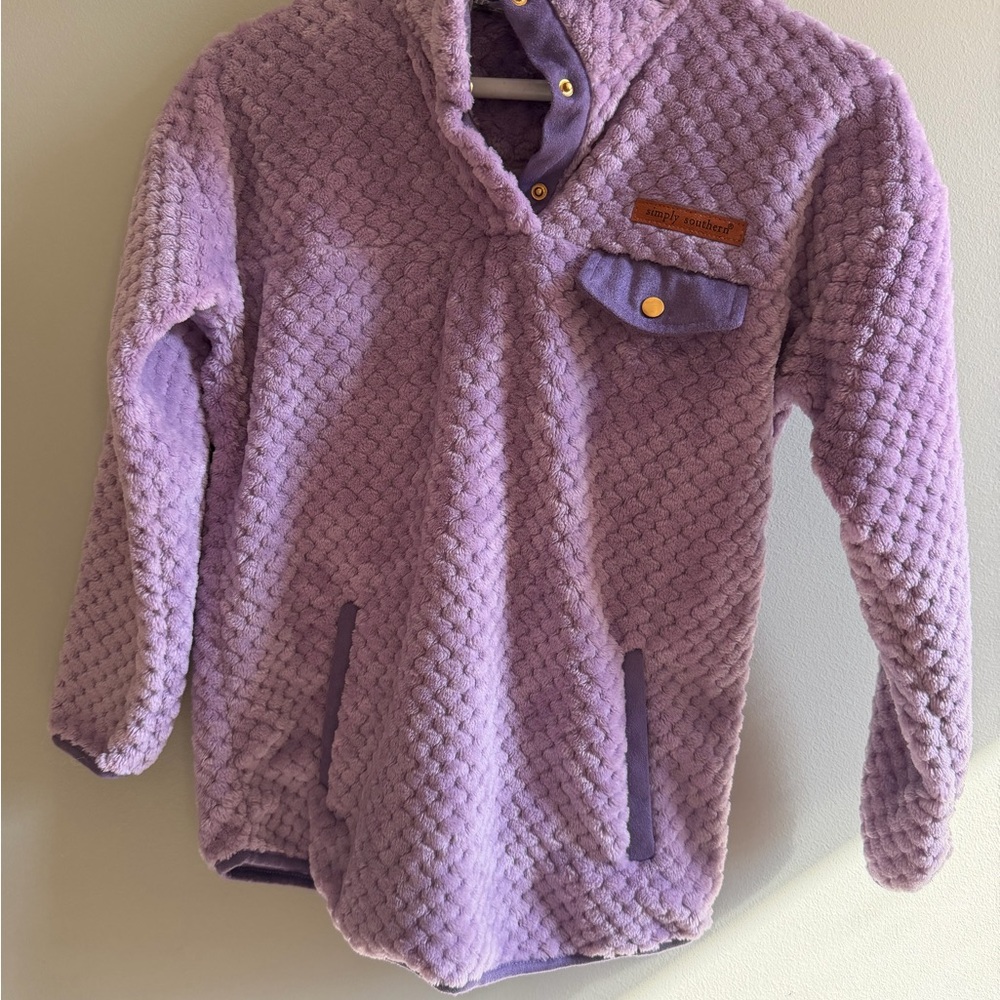 Simply Southern Lavender Kids Hoodie